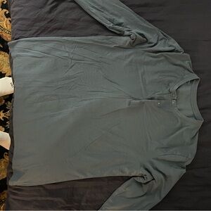 lululemon athletica Long Sleeve Henley Shirt - Blue